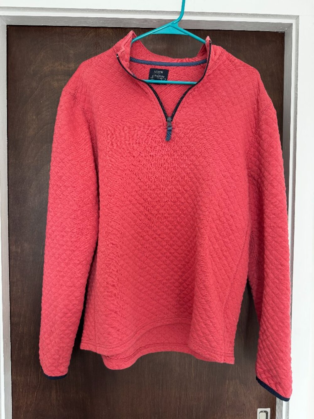 Men's Medium J. Crew Quilted Quarter-Zip